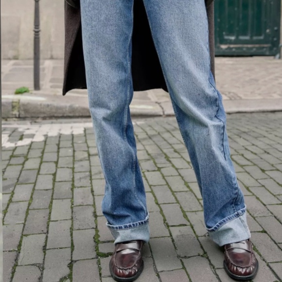 Zara Women's Z-09 Crossover High Waist Full Length Jeans - Picture 2 of 7